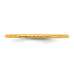 14K Gold Filled 1.0mm Sparkle Stacking Ring - view 3