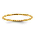 14K Gold Filled 1.0mm Sparkle Stacking Ring by Sophia Jewelers