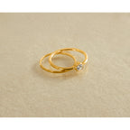 14K Gold Filled 1.25mm Hammered Stacking Ring - view 5