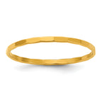 14K Gold Filled 1.25mm Hammered Stacking Ring by Sophia Jewelers