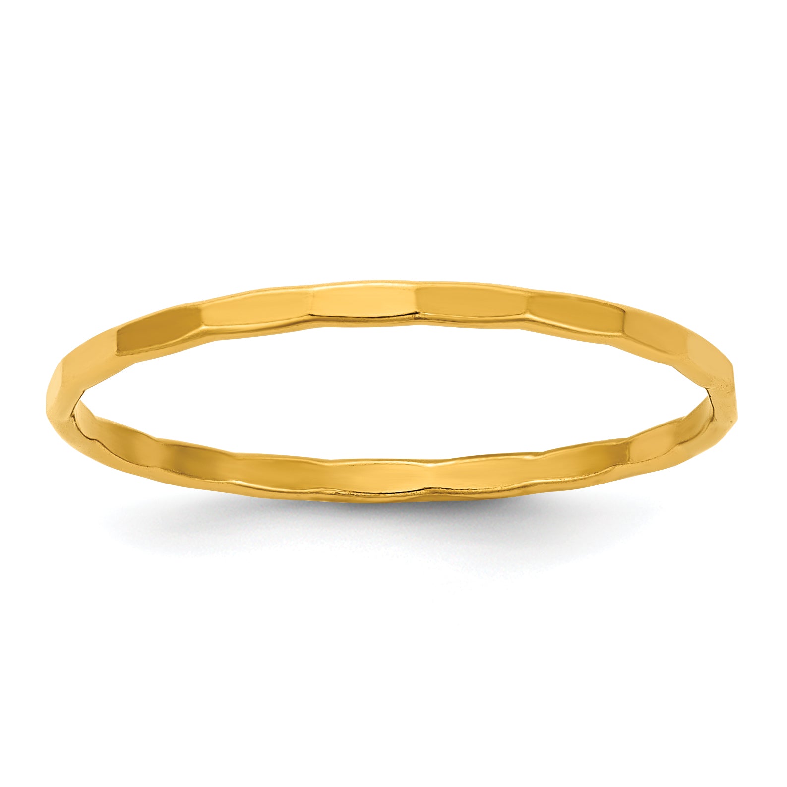 14K Gold Filled 1.25mm Hammered Stacking Ring by Sophia Jewelers