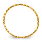 14K Gold Filled 1.90mm Flat Beaded Stacking Ring - view 2