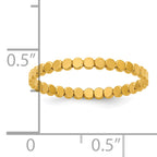 14K Gold Filled 1.90mm Flat Beaded Stacking Ring - view 4