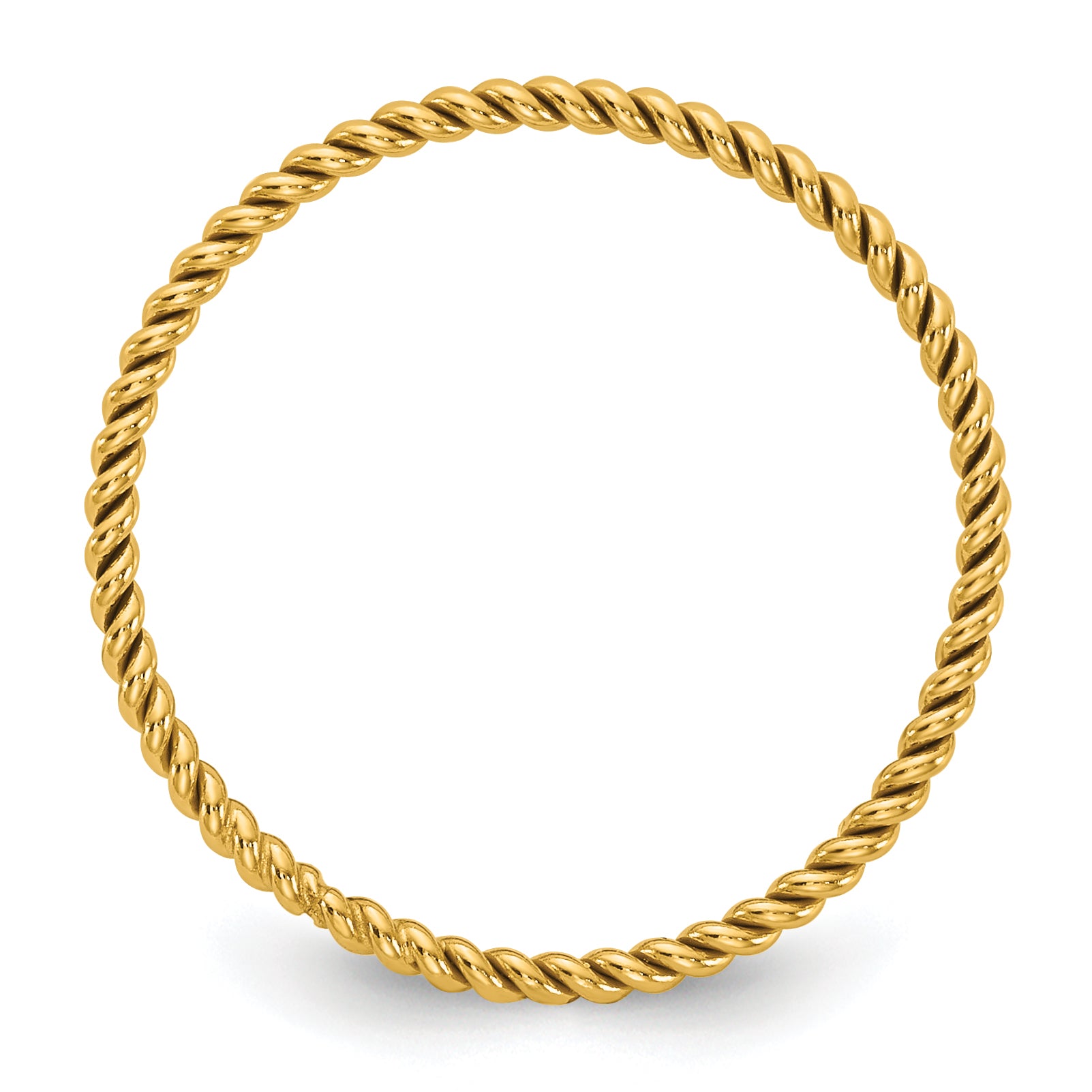 14K Gold Filled 1.20mm Twisted Stacking Ring Secondary image