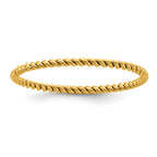 14K Gold Filled 1.20mm Twisted Stacking Ring by Sophia Jewelers