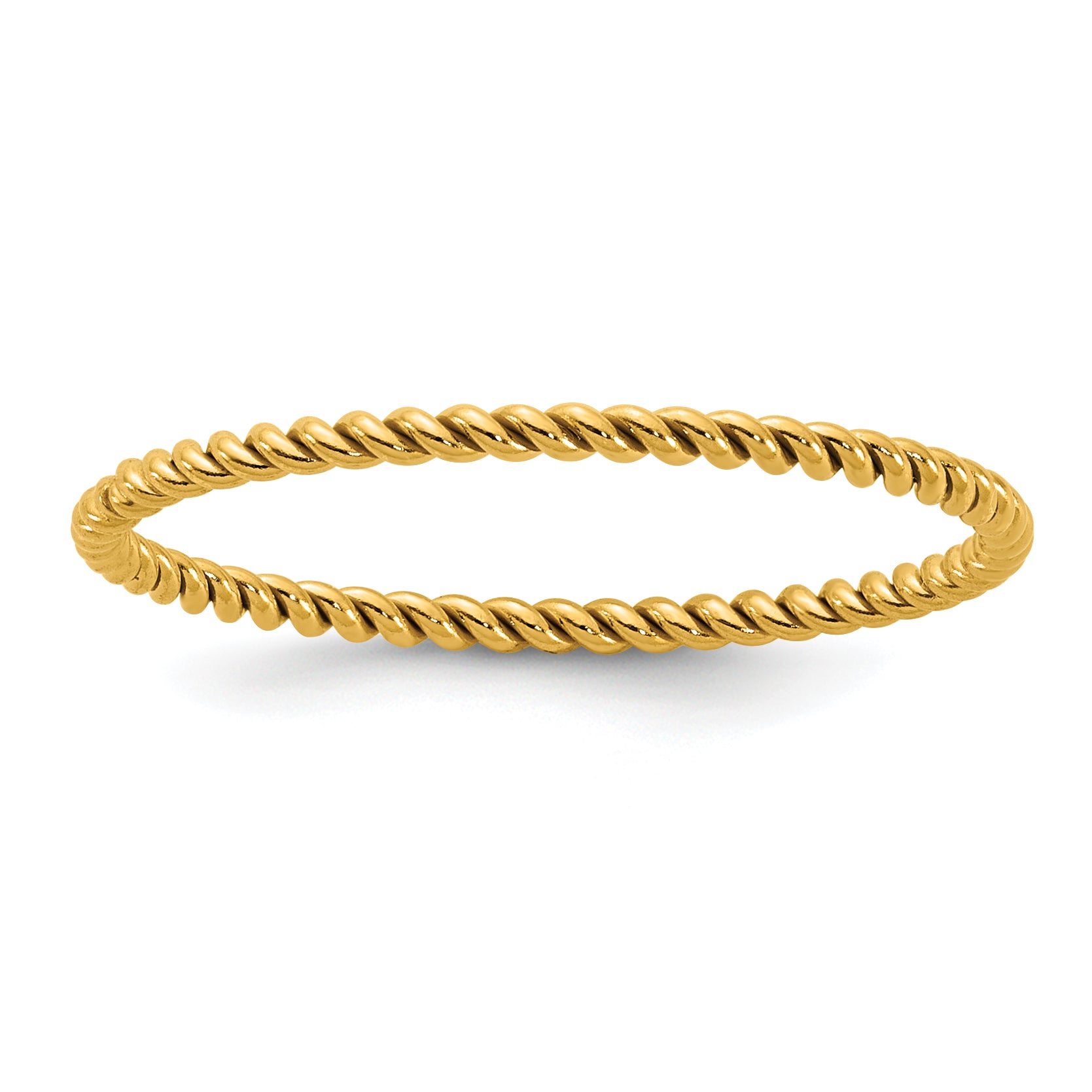 14K Gold Filled 1.20mm Twisted Stacking Ring by Sophia Jewelers