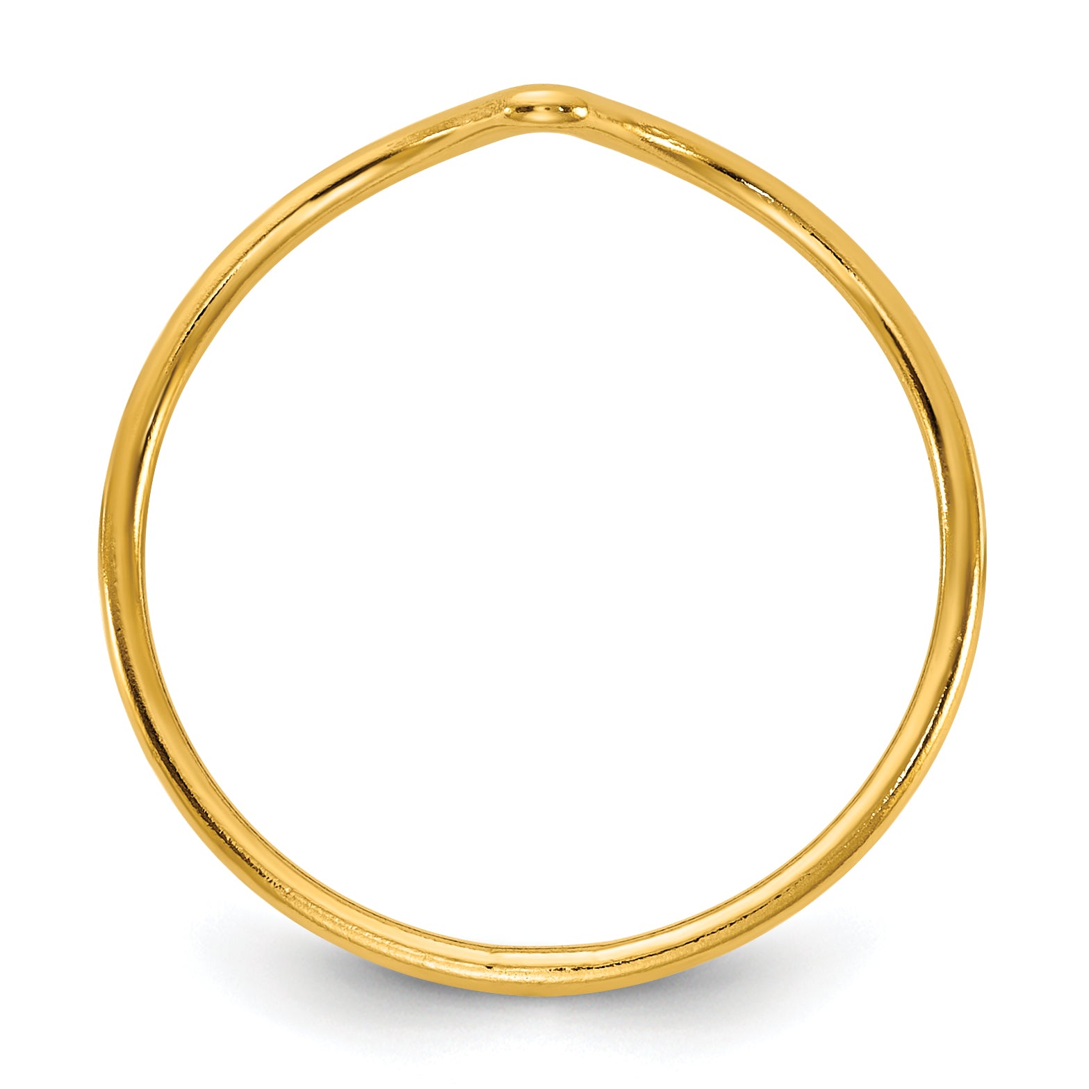 14K Gold Filled 1.0mm Chevron Ring Secondary image