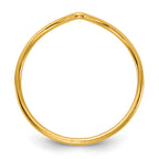 14K Gold Filled 1.0mm Chevron Ring - view 2