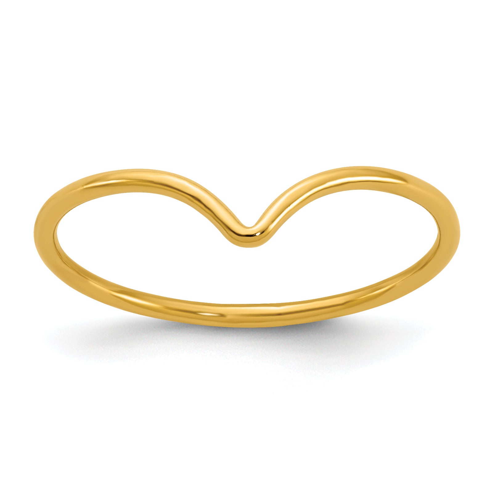 14K Gold Filled 1.0mm Chevron Ring by Sophia Jewelers