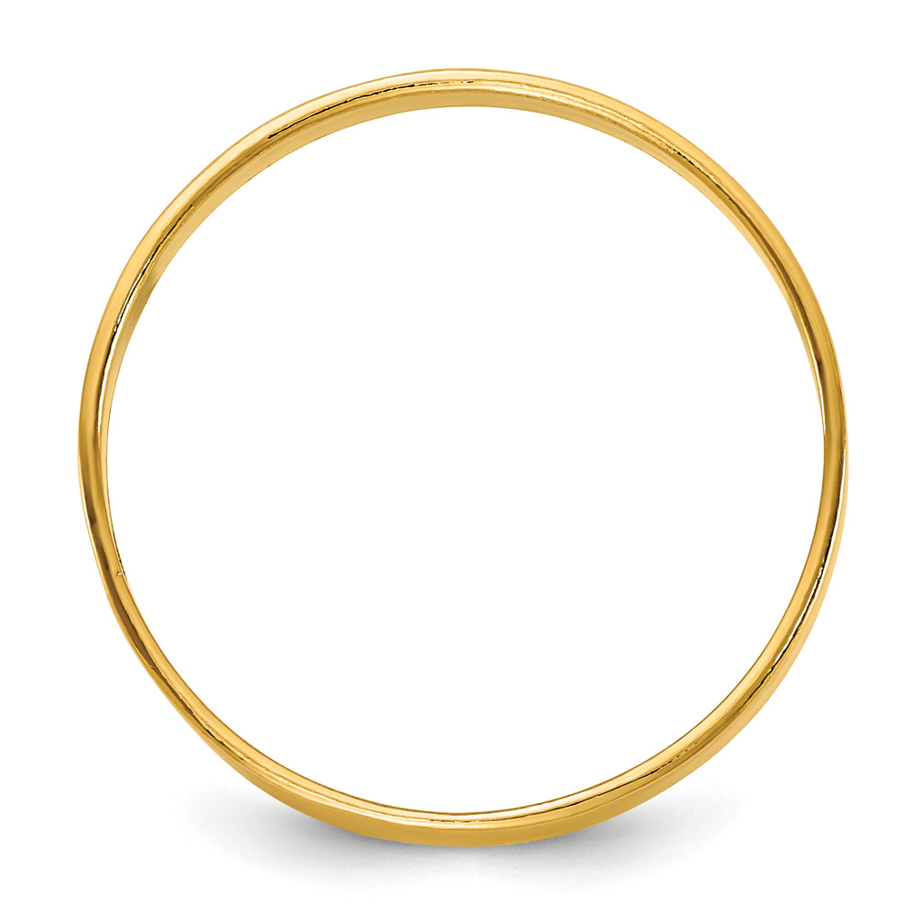 14K Gold Filled 2.25mm Flat Band Ring - view 2