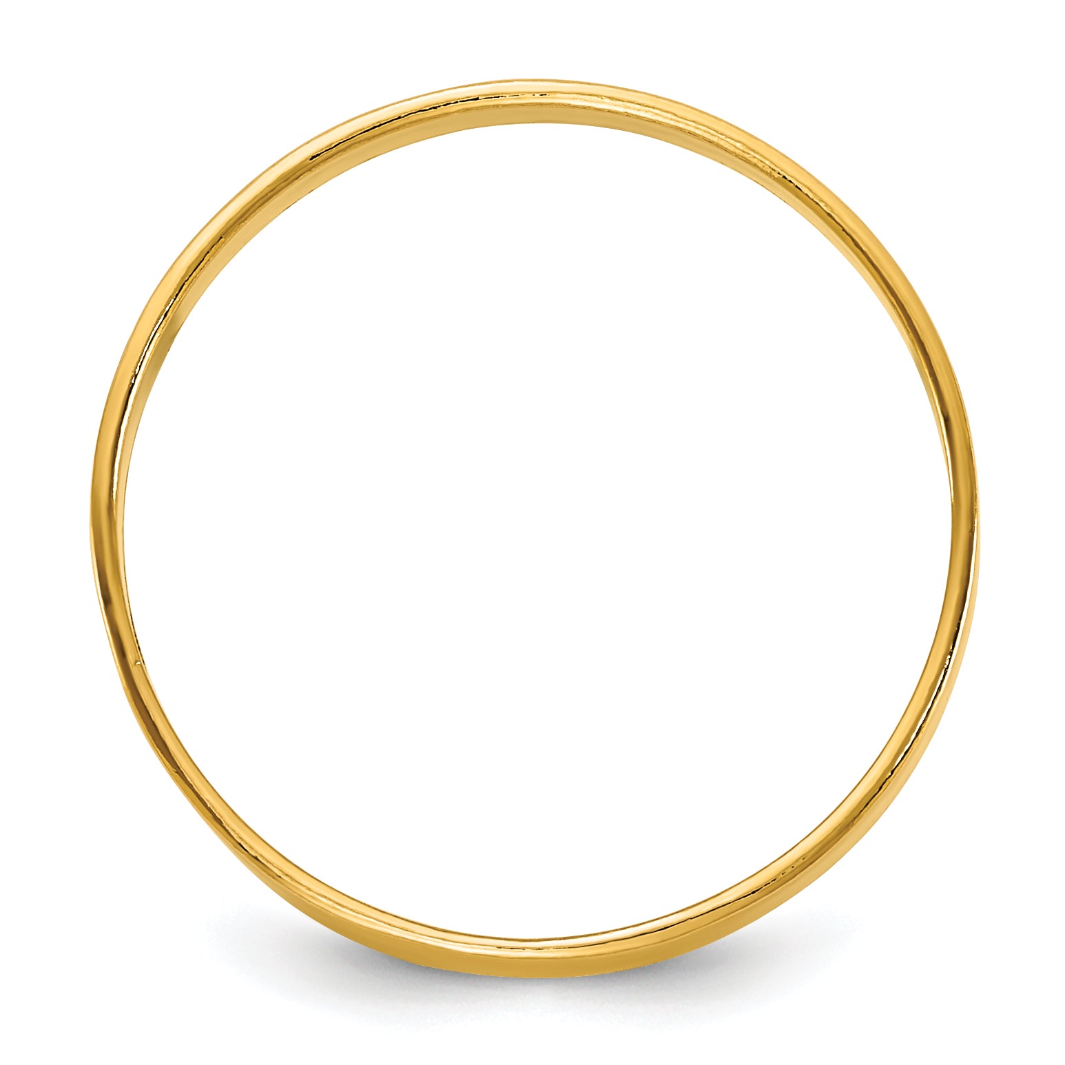14K Gold Filled 2.25mm Flat Band Ring - view 2