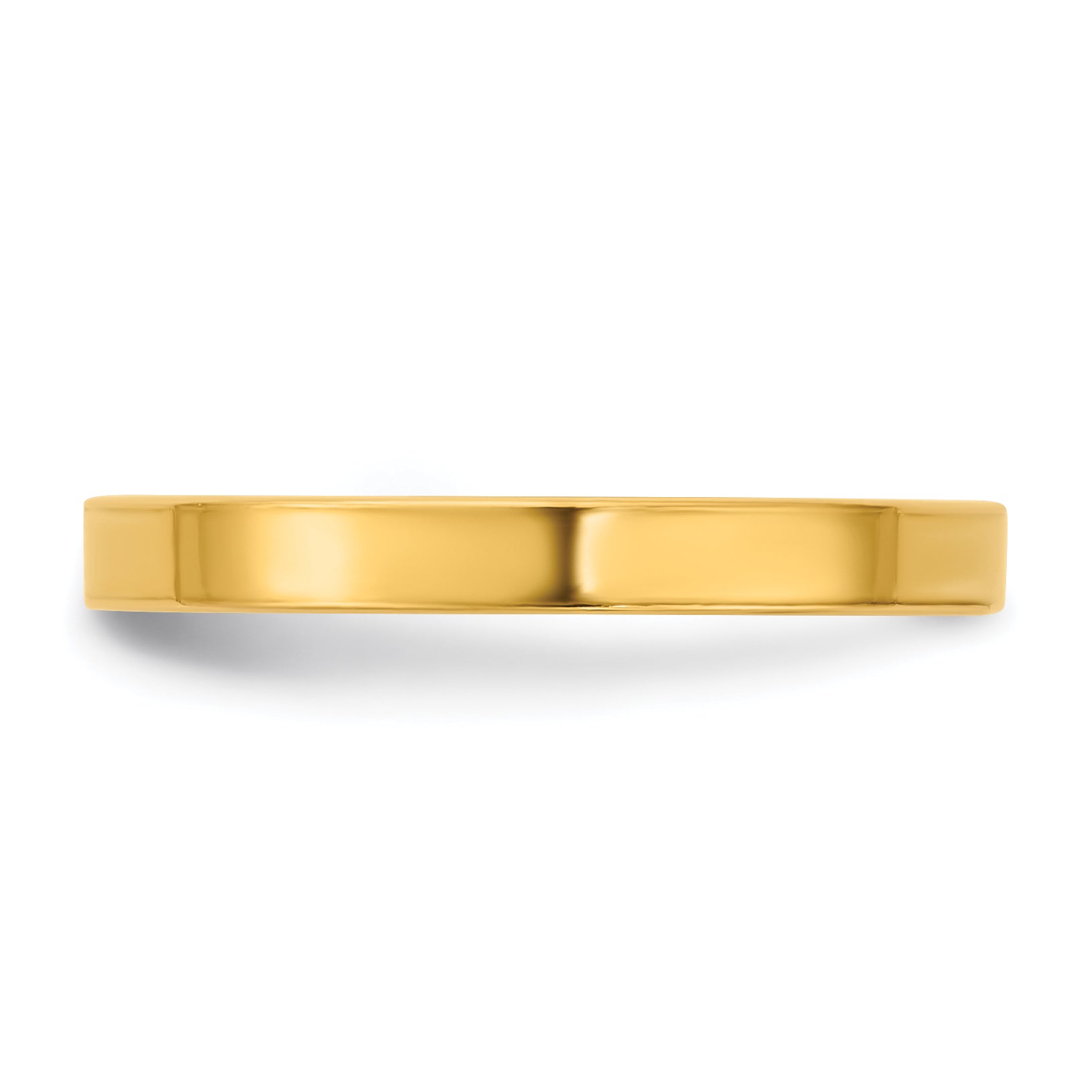 14K Gold Filled 2.25mm Flat Band Ring - view 3