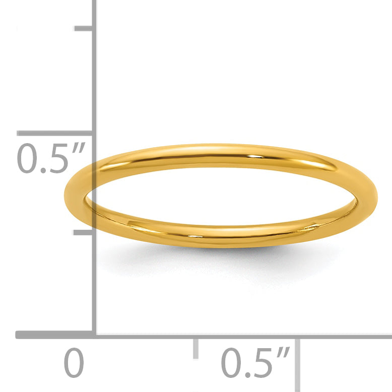 14K Gold Filled 1.50mm Stacking Ring Secondary image