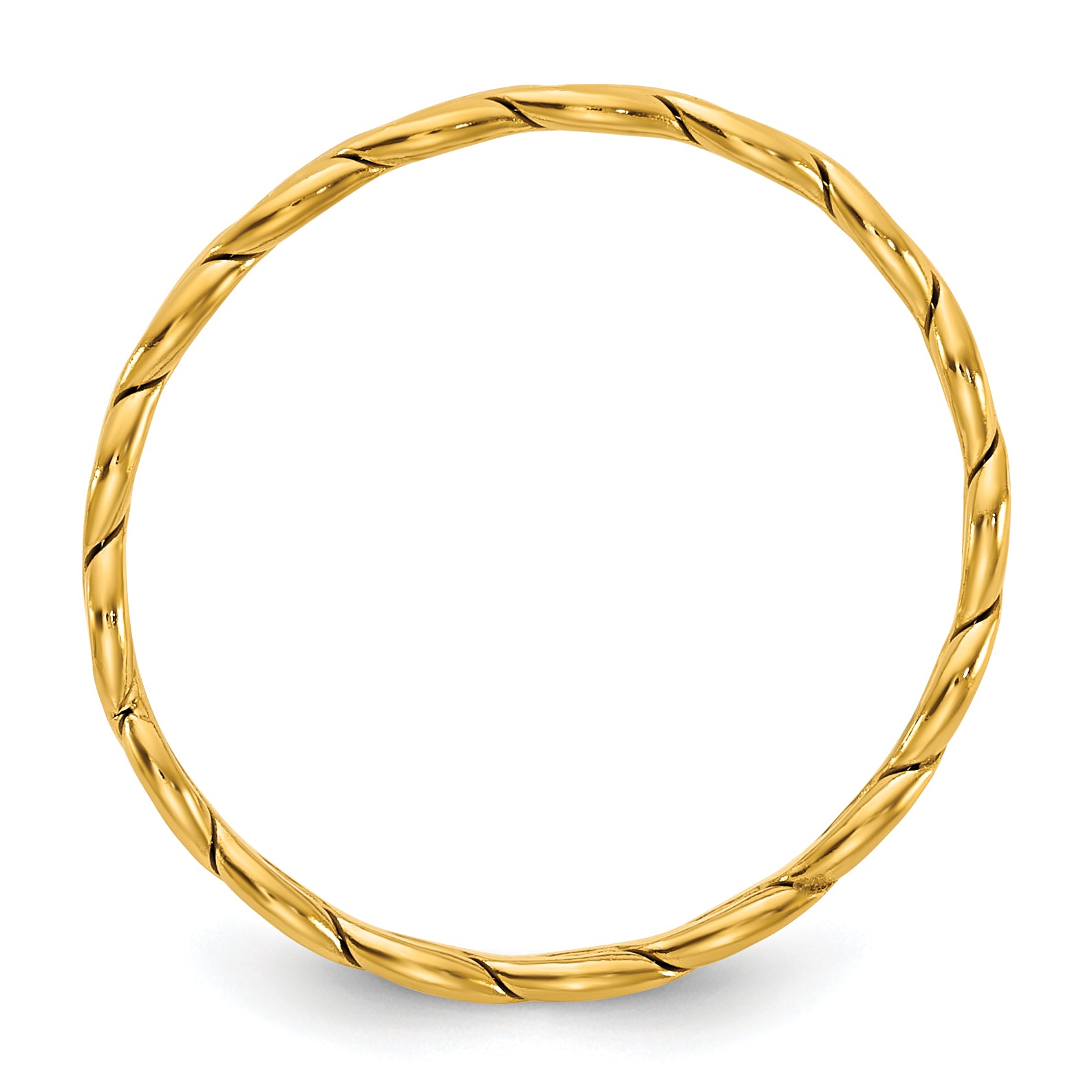 14K Gold Filled 2.40mm Woven Stacking Ring Secondary image