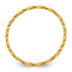 14K Gold Filled 2.40mm Woven Stacking Ring - view 2