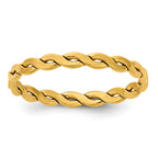 14K Gold Filled 2.40mm Woven Stacking Ring by Sophia Jewelers