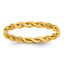 14K Gold Filled 2.40mm Woven Stacking Ring by Sophia Jewelers