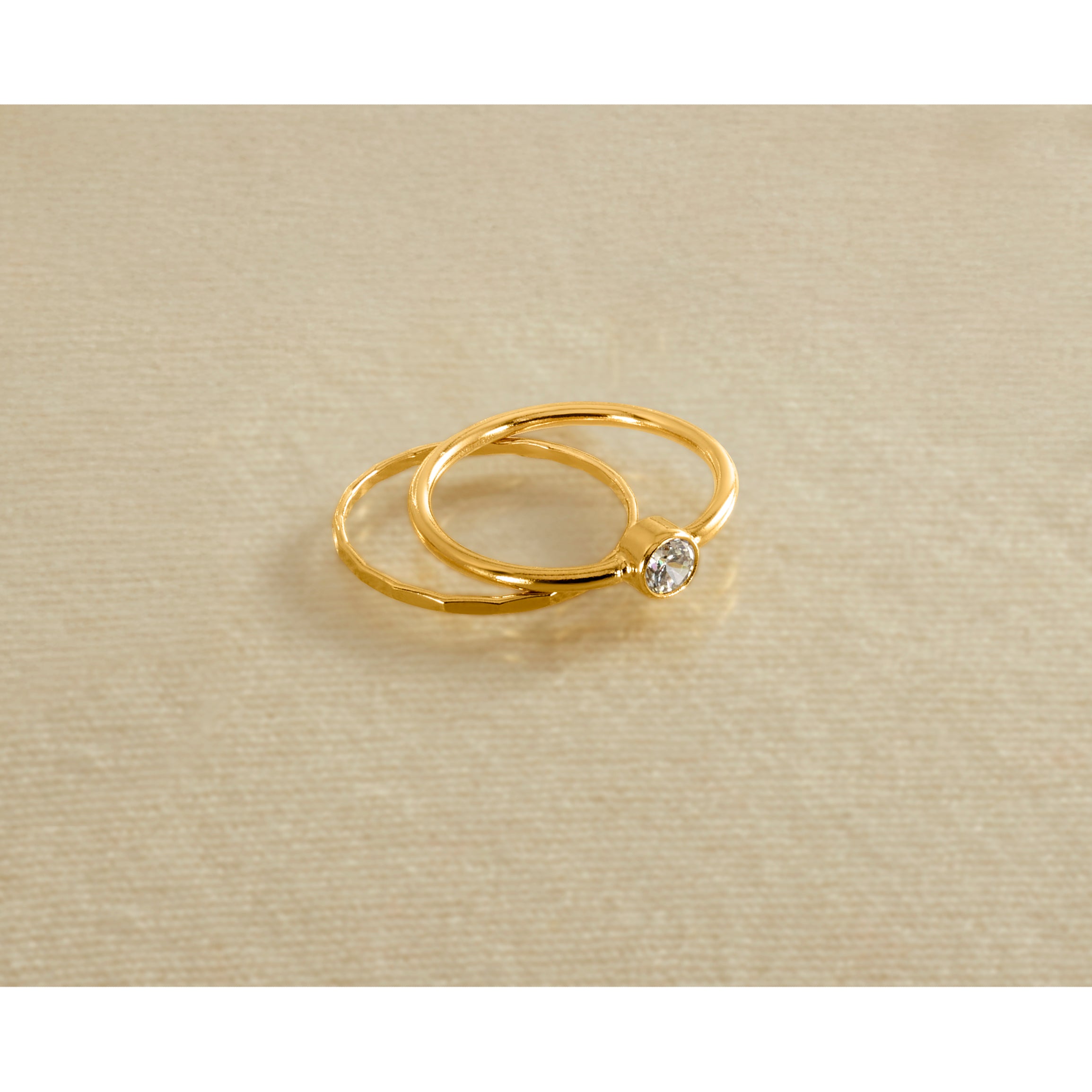 14K Gold Filled CZ 1.50mm Stacking Ring - view 6