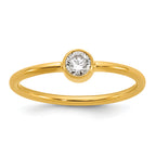 14K Gold Filled CZ 1.50mm Stacking Ring by Sophia Jewelers