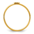14K Gold Filled Disc 1.0mm Stacking Ring - view 2