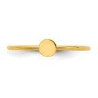14K Gold Filled Disc 1.0mm Stacking Ring - view 4
