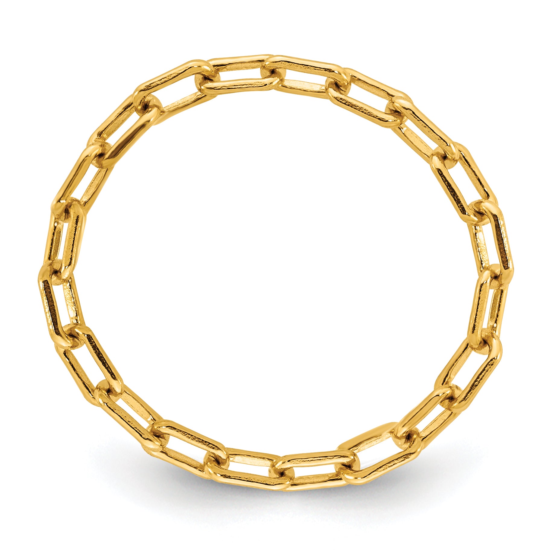 14K Gold Filled 2.40mm Paperclip Chain Ring Secondary image