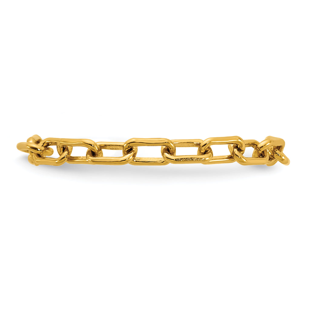 14K Gold Filled 2.40mm Paperclip Chain Ring - view 3