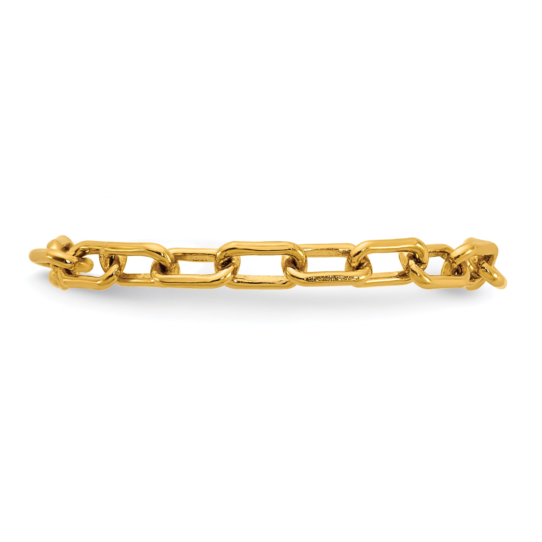 14K Gold Filled 2.40mm Paperclip Chain Ring - view 3