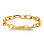 14K Gold Filled 2.40mm Paperclip Chain Ring by Sophia Jewelers