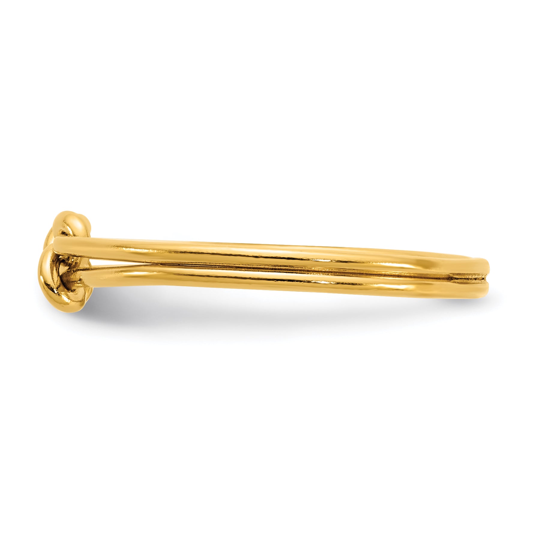 14K Gold Filled Double Love Knot 2.0mm Ring Secondary image