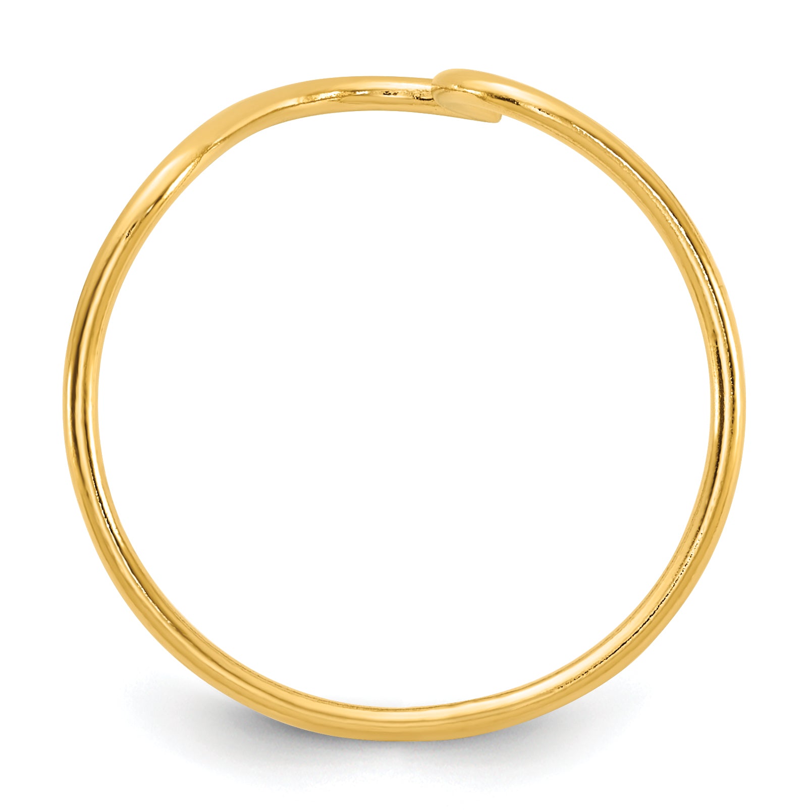14K Gold Filled Wave 1.0mm Ring Secondary image