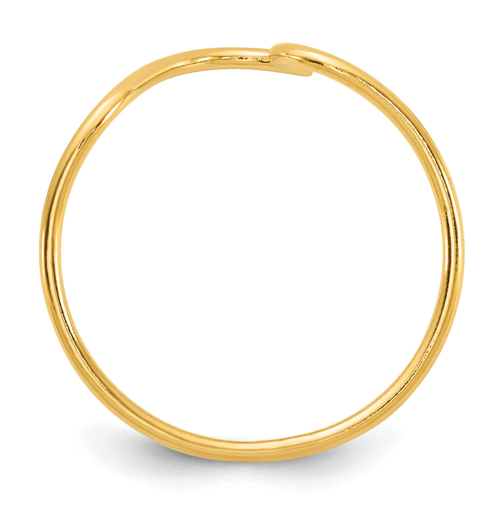 14K Gold Filled Wave 1.0mm Ring - view 2