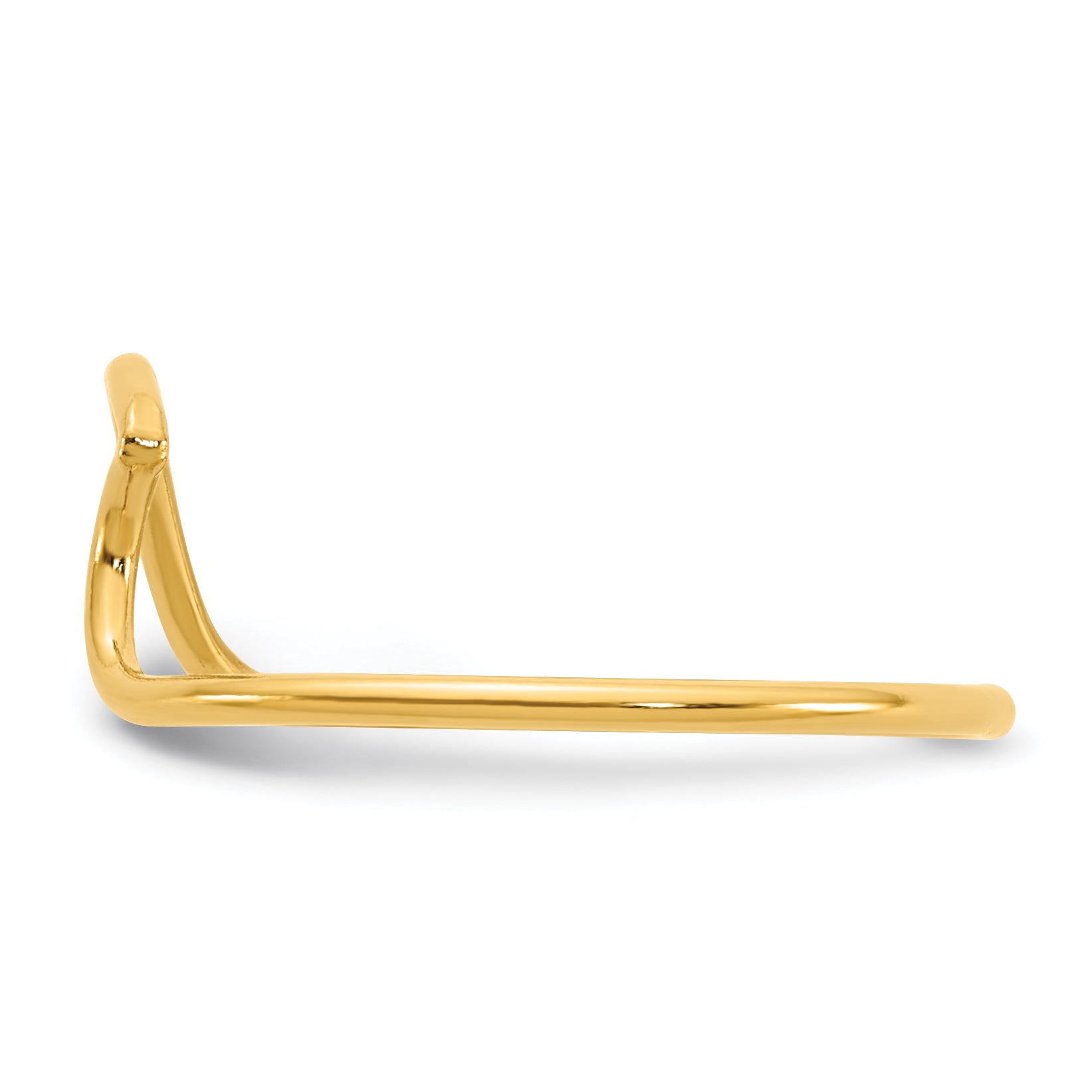 14K Gold Filled Wave 1.0mm Ring - view 3