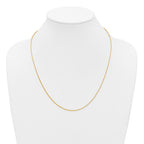 14K Gold Filled Adjustable Rolo Chain Necklace in 1.3mm Width - view 5