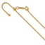 14K Gold Filled Adjustable Rolo Chain Necklace in 1.3mm Width by Sophia Jewelers
