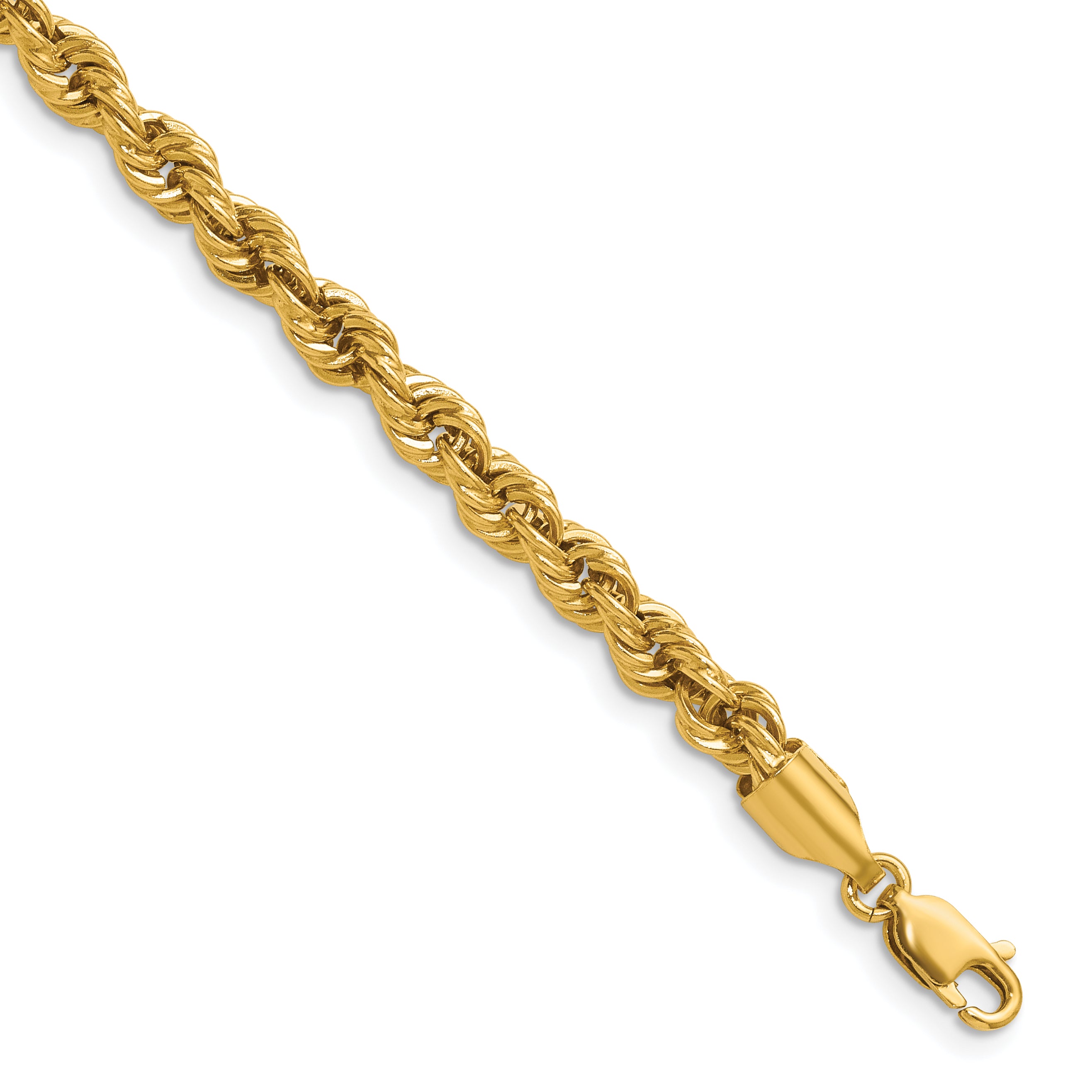 14K Gold Filled Rope Chain Necklace in 4.5mm Width by Sophia Jewelers
