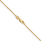 14K Gold Filled Ropa Chain Necklace in 1.2mm Width - view 2