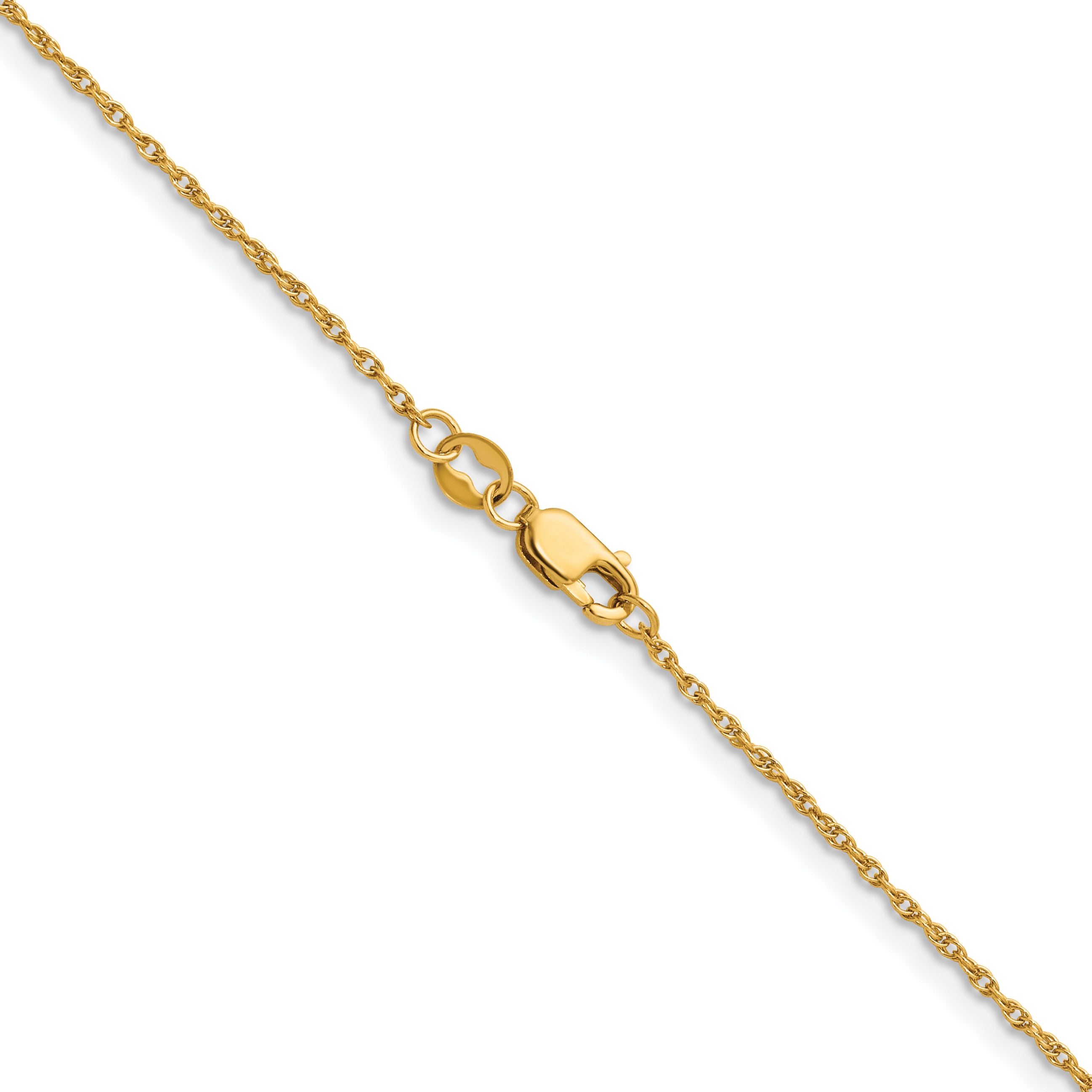 14K Gold Filled Ropa Chain Necklace in 1.2mm Width - view 2