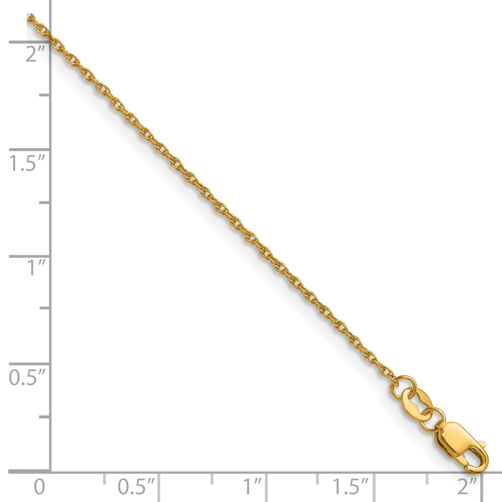 14K Gold Filled Ropa Chain Necklace in 1.2mm Width - view 5