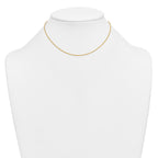 14K Gold Filled Ropa Chain Necklace in 1.2mm Width - view 3
