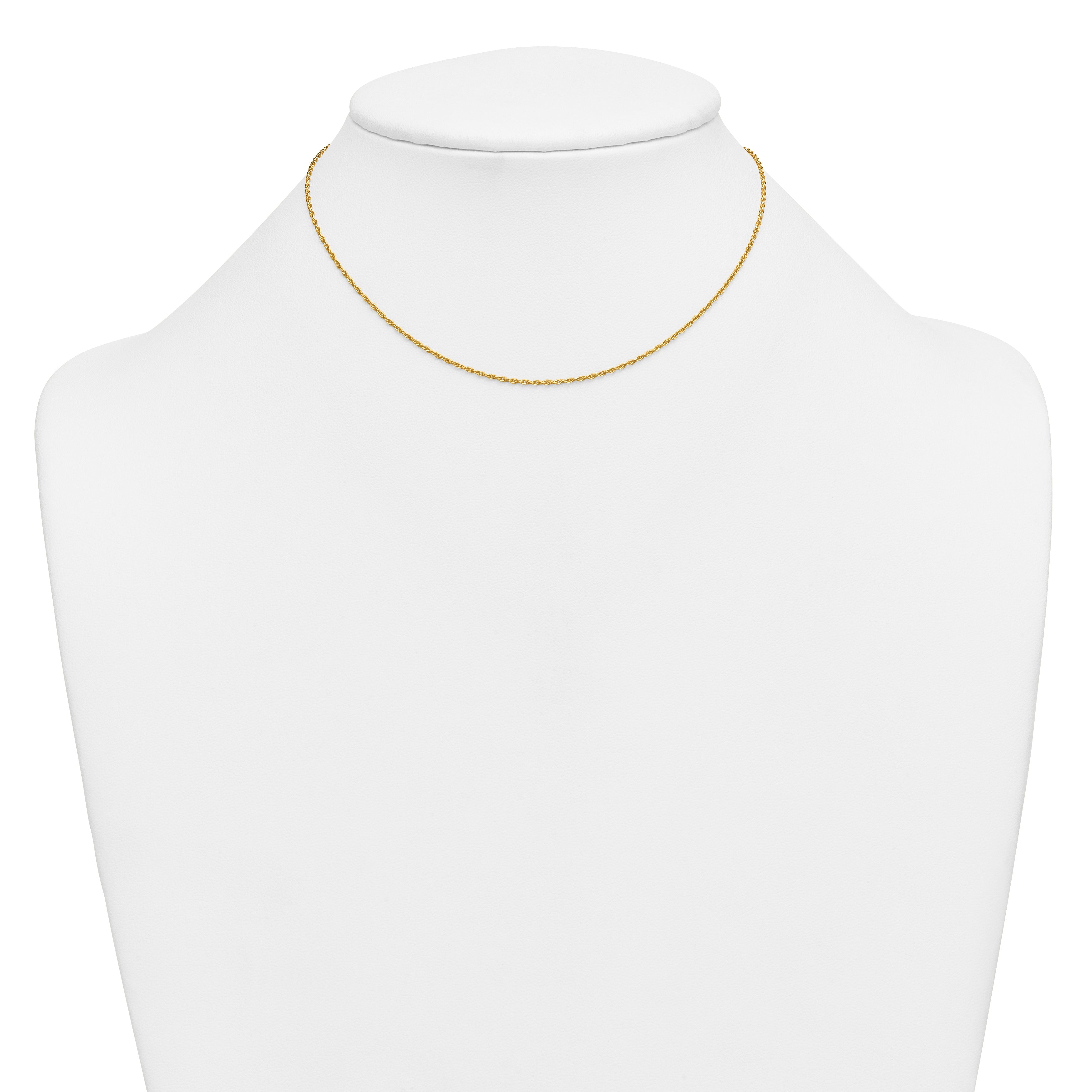 14K Gold Filled Ropa Chain Necklace in 1.2mm Width - view 3