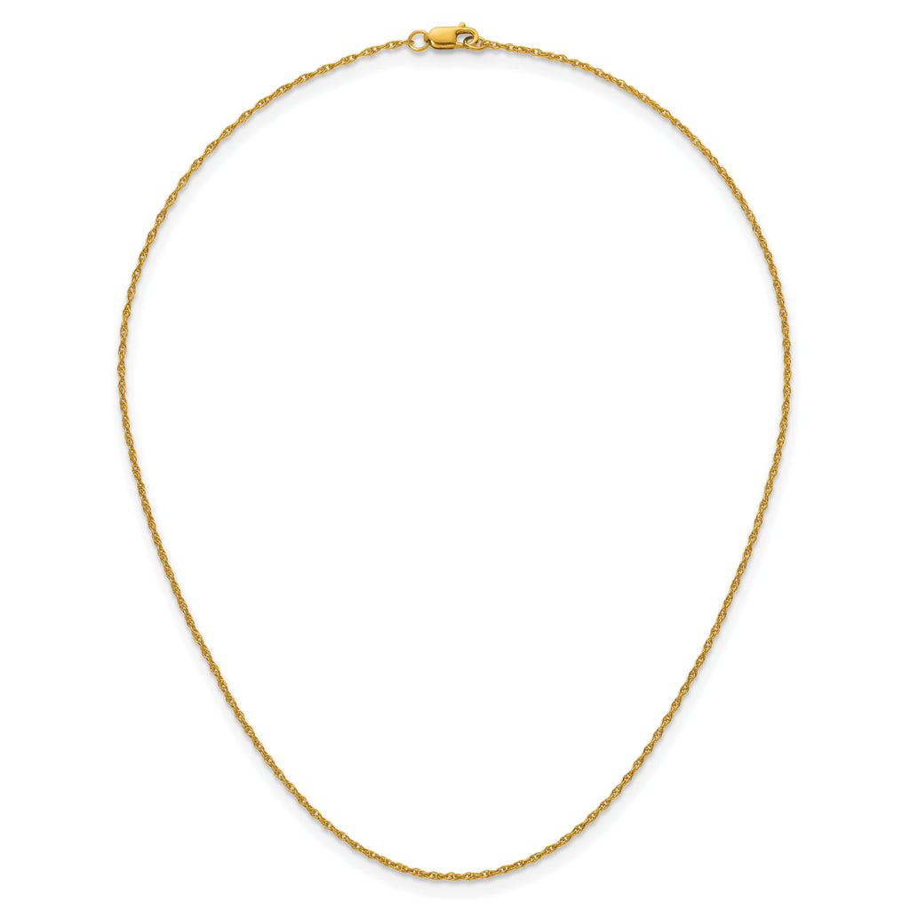 14K Gold Filled Ropa Chain Necklace in 1.2mm Width - view 4