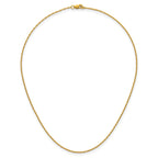 14K Gold Filled Ropa Chain Necklace in 1.2mm Width - view 4