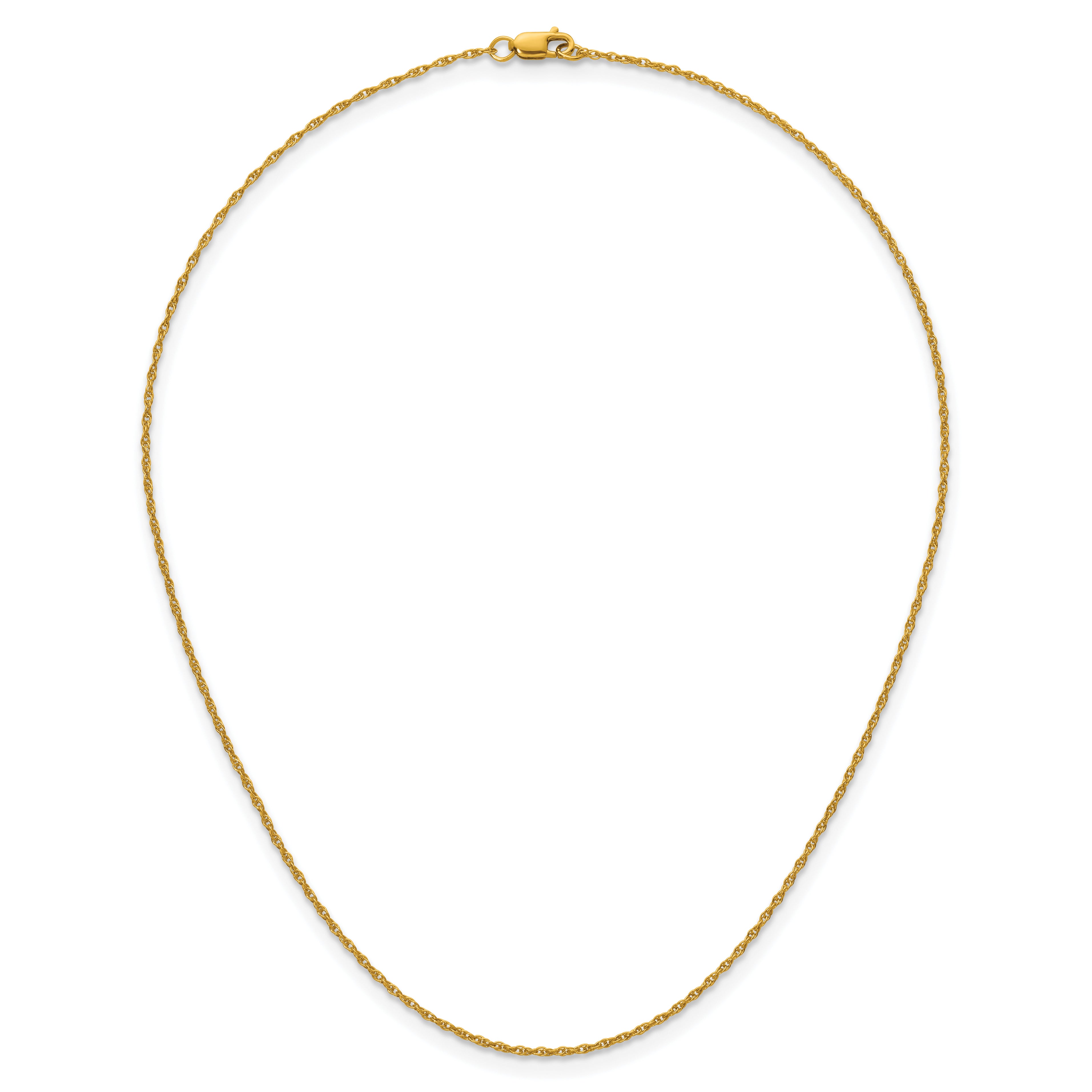 14K Gold Filled Ropa Chain Necklace in 1.2mm Width - view 4