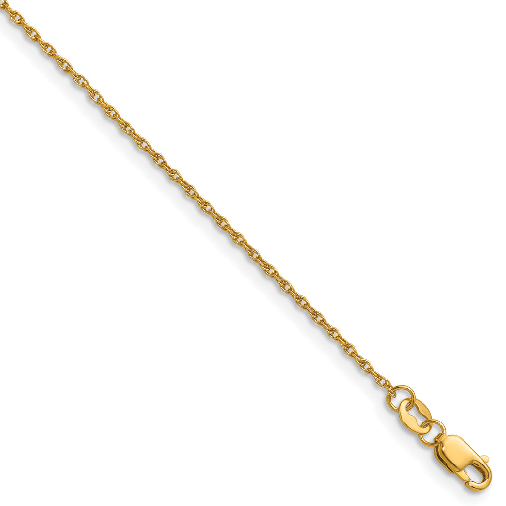 14K Gold Filled Ropa Chain Necklace in 1.2mm Width by Sophia Jewelers