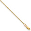 14K Gold Filled Ropa Chain Necklace in 1.2mm Width by Sophia Jewelers