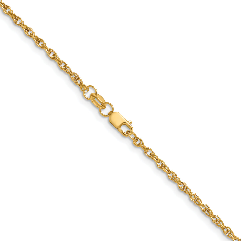 14K Gold Filled Ropa Chain Necklace in 2.1mm Width - view 2