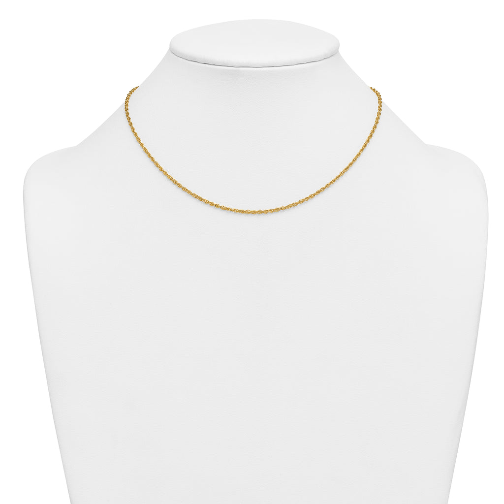 14K Gold Filled Ropa Chain Necklace in 2.1mm Width - view 3
