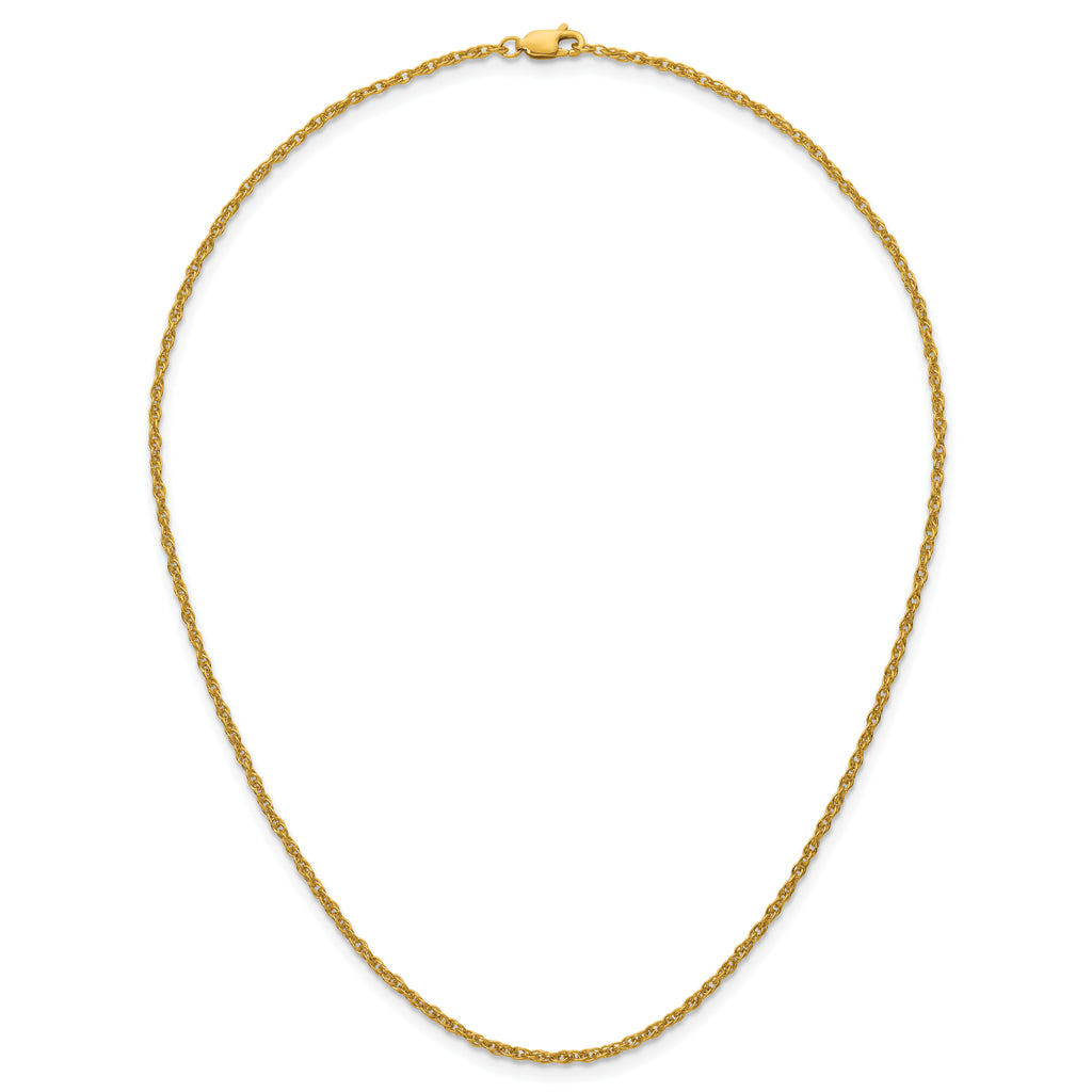 14K Gold Filled Ropa Chain Necklace in 2.1mm Width - view 4
