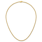 14K Gold Filled Ropa Chain Necklace in 2.1mm Width - view 4